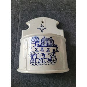 Vintage Metlox Provincial Blue Poppytrail Salt Box